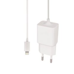   MaxLife MXTC-03 iPhone lightning hálózati töltő és kábel, gyorstöltő, 2.1A, 1m, fehér