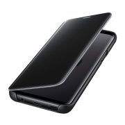   Clear View Case cover Samsung Galaxy A40 oldalra nyíló tok, fekete