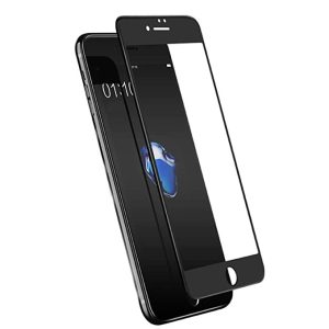 iPhone 7 Plus/8 Plus 5D Full Glue teljes kijelzős edzett üvegfólia, 9H keménységű, fekete