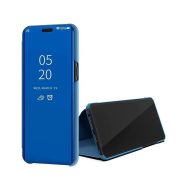   Clear View Case cover Huawei P40 Lite E/Y7P oldalra nyíló tok, kék