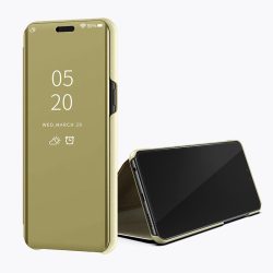   Clear View Case cover Huawei P Smart Z/Y9 Prime (2019) oldalra nyíló tok, arany