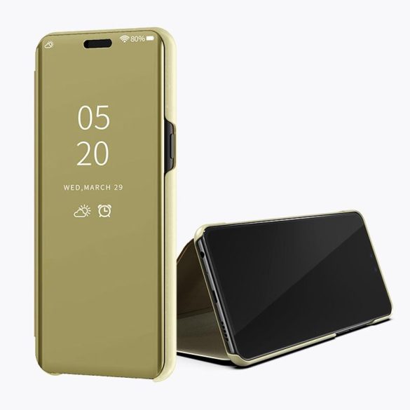 Clear View Case cover Huawei P Smart Z/Y9 Prime (2019) oldalra nyíló tok, ezüst