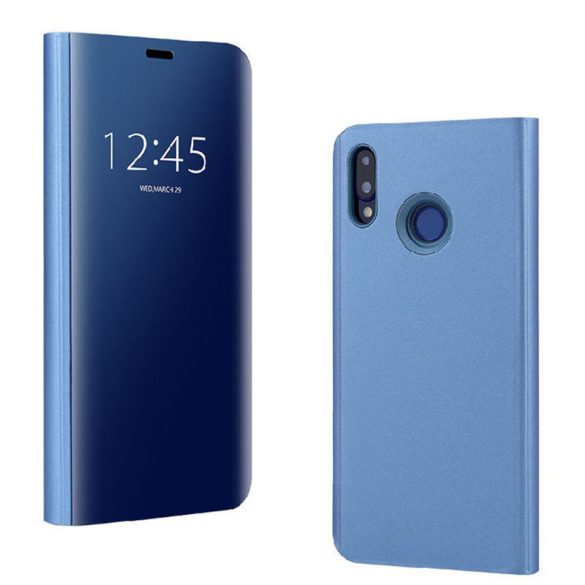 Clear View Case cover Huawei P Smart (2020) oldalra nyíló tok, kék