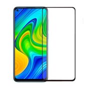   Xiaomi Redmi Note 9 4G/Redmi 10X 4G 5D Full Glue teljes kijelzős edzett üvegfólia, 9H keménységű, fekete