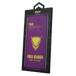   OG Premium For Honor X8 teljes kijelzős edzett üvegfólia, 5D, fekete