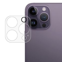   iPhone 15 Pro/iPhone 15 Pro Max kameravédő üvegfólia (tempered glass), 9H keménységű, átlátszó
