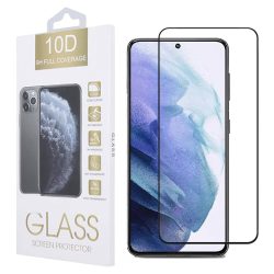   Samsung Galaxy A24 4G/A25 5G 10D Full Glue teljes kijelzős edzett üvegfólia (tempered glass) 9H keménységű, fekete