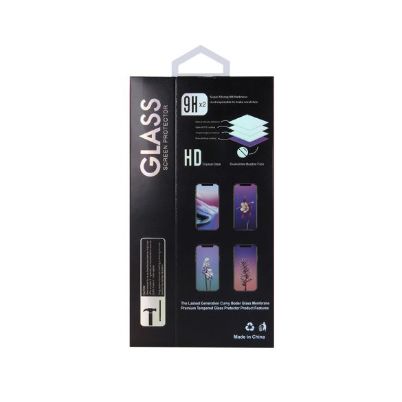 Samsung Galaxy S23 FE 6D Full Glue teljes kijelzős edzett üvegfólia (tempered glass) 9H keménységű, fekete