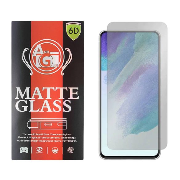 Samsung Galaxy S24 Matt, 6D Full Glue teljes kijelzős edzett üvegfólia (tempered glass) 9H keménységű, fekete