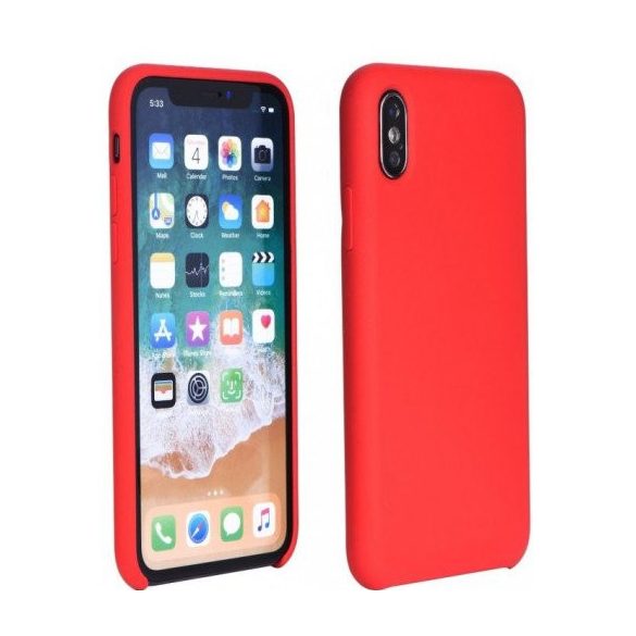 Silicone Soft Case Huawei P40 Lite E/Y7P hátlap, tok, piros