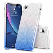   Glitter 3in1 Case Huawei P40 Lite E/Y7P hátlap, tok, ezüst-kék