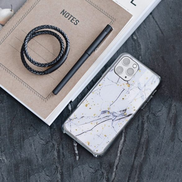 Marble 01 Huawei P Smart (2020) mintás hátlap, tok, színes