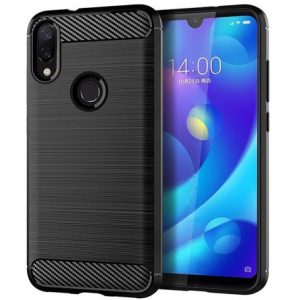 Carbon Case Flexible Xiaomi Mi 10T 5G/Mi 10T Pro 5G hátlap, tok, fekete