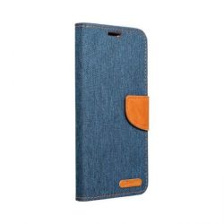   Canvas Case Xiaomi Mi 10T Lite 5G oldalra nyíló tok, sötétkék