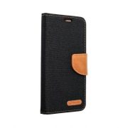   Canvas Case Xiaomi Mi 10T Lite 5G oldalra nyíló tok, fekete