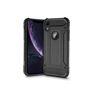 Hybrid Armor Tough Rugged iPhone Xr ütésálló hátlap, tok, fekete