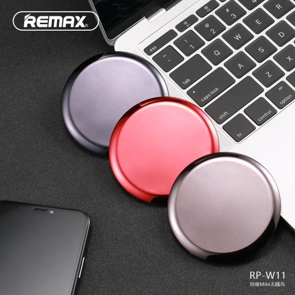 Remax RP-W11 Qi Wireless Charger, univerzális vezeték nélküli töltő, piros