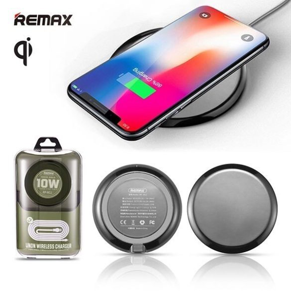 Remax RP-W11 Qi Wireless Charger, univerzális vezeték nélküli töltő, ezüst