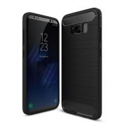   Carbon Case Flexible Samsung Galaxy S8 Plus hátlap, tok, fekete