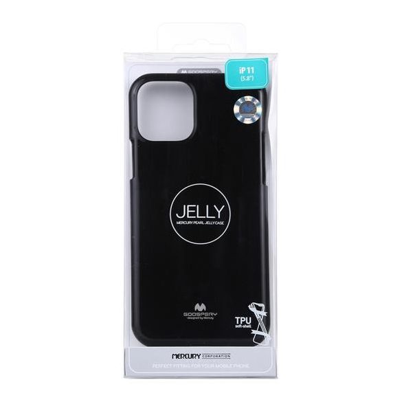 Mercury Goospery Huawei P40 Lite E/Y7P Jelly Case hátlap, tok, fekete