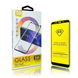   Glass Huawei P40 Lite 6D Full Glue teljes kijelzős edzett üvegfólia (tempered glass) 9H keménységű, tokbarát, fekete