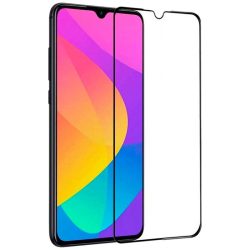   Xiaomi Redmi 9A/9AT/9C 5D Full Glue teljes kijelzős edzett üvegfólia (tempered glass) 9H keménységű, tokbarát, fekete