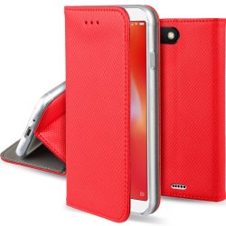   Smart Magnet Samsung Galaxy A51 5G oldalra nyíló tok, piros