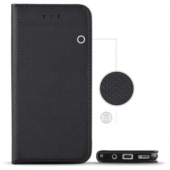 Smart Magnet LG K52 oldalra nyíló tok, fekete