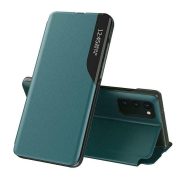   Eco Leather View Case Samsung Galaxy A72 4G/5G oldalra nyíló tok, zöld