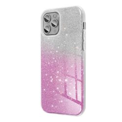   Glitter 3in1 Case Xiaomi Redmi Note 12 5G hátlap, tok, rózsaszín-ezüst