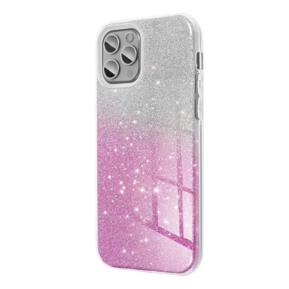 Glitter 3in1 Case Xiaomi Redmi Note 12 5G hátlap, tok, rózsaszín-ezüst