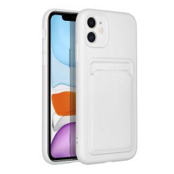   Card Case Silicone Xiaomi Redmi Note 12 5G hátlap, tok, fehér