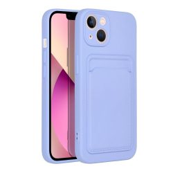   Card Case Silicone Xiaomi Redmi Note 12 5G hátlap, tok, lila