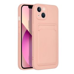   Card Case Silicone Xiaomi Redmi Note 12 Pro 5G hátlap, tok, rózsaszín