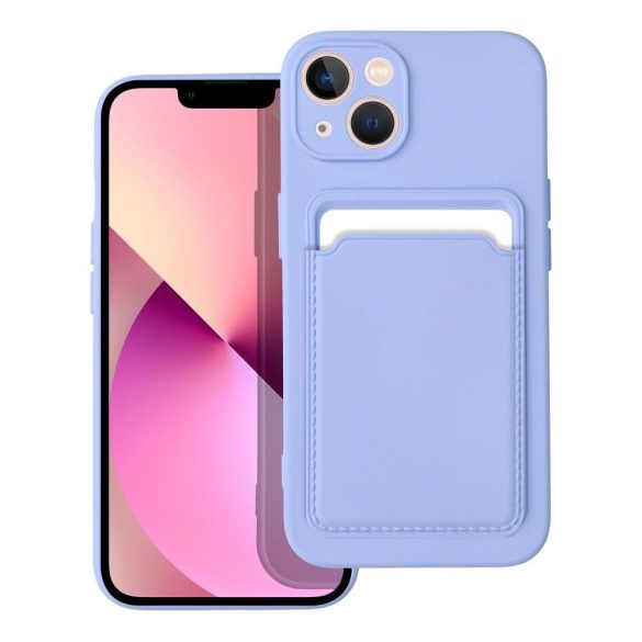 Card Case Silicone Xiaomi Redmi Note 12 Pro 5G hátlap, tok, lila