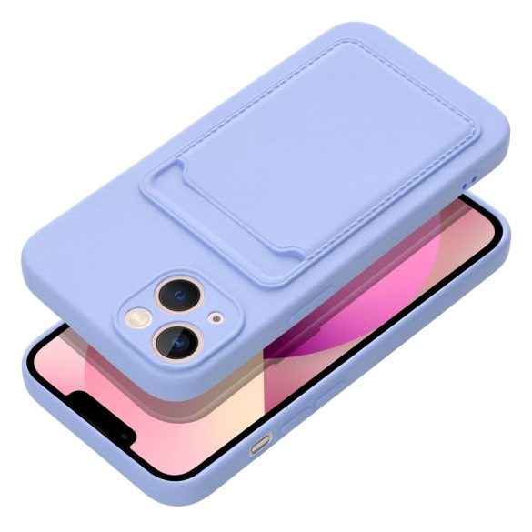 Card Case Silicone Xiaomi Redmi Note 12 Pro 5G hátlap, tok, lila