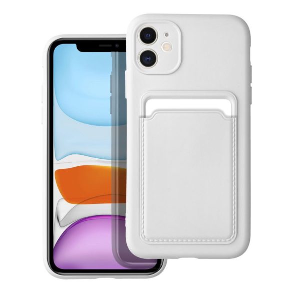 Card Case Silicone Xiaomi Redmi Note 12 Pro Plus 5G hátlap, tok, fehér