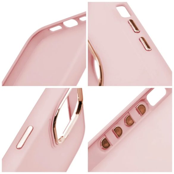 Frame Case Xiaomi Redmi Note 12 4G hátlap, tok, világos rózsaszín
