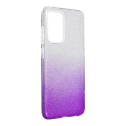   Glitter 3in1 Case Samsung Galaxy A52 4G/A52 5G/A52s 5G hátlap, tok, ezüst-lila