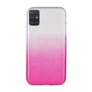 Glitter 3in1 Case Samsung Galaxy A52 4G/A52 5G/A52s 5G hátlap, tok, ezüst-rózsaszín