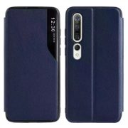   Eco Leather View Case Xiaomi Redmi 9C oldalra nyíló tok, sötétkék