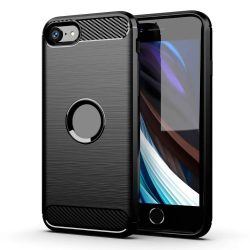   Carbon Case Flexible iPhone 7 Plus/8 Plus hátlap, tok, fekete