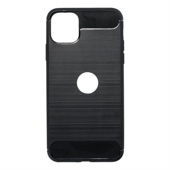 Carbon Case iPhone iPhone 11 Pro Max hátlap, tok, fekete