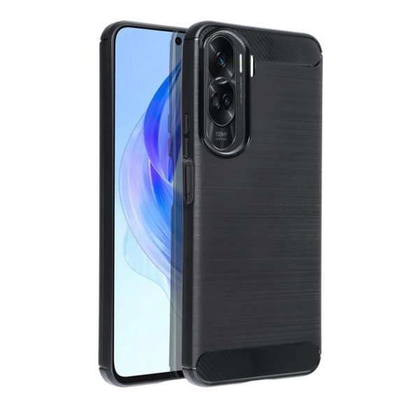 Carbon Case Flexible Honor 90 Lite hátlap, tok, fekete