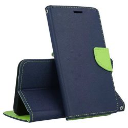 Smart Fancy iPhone 11 Pro oldalra nyíló tok, kék-zöld