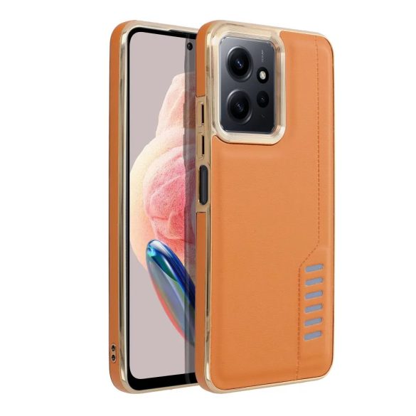 Milano Case Xiaomi Redmi Note 12 4G ütésálló hátlap, tok, barna