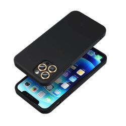 Silicone Case iPhone 11 Pro Max hátlap, tok, fekete