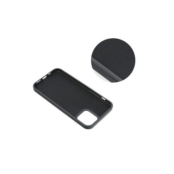 Silicone Case iPhone 11 Pro Max hátlap, tok, fekete