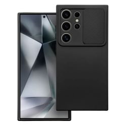   Slide Case Samsung Galaxy S24 Ultra szilikon hátlap, tok, fekete