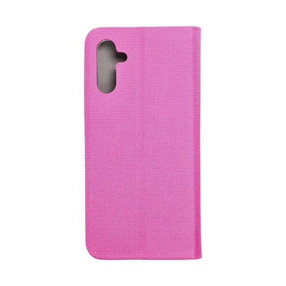 Smart Senso Samsung Galaxy A13 5G/A04S oldalra nyíló tok, rózsaszín